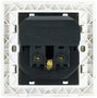 Nanocable Base de enchufe de pared Schuko con 2 puertos USB, blanco